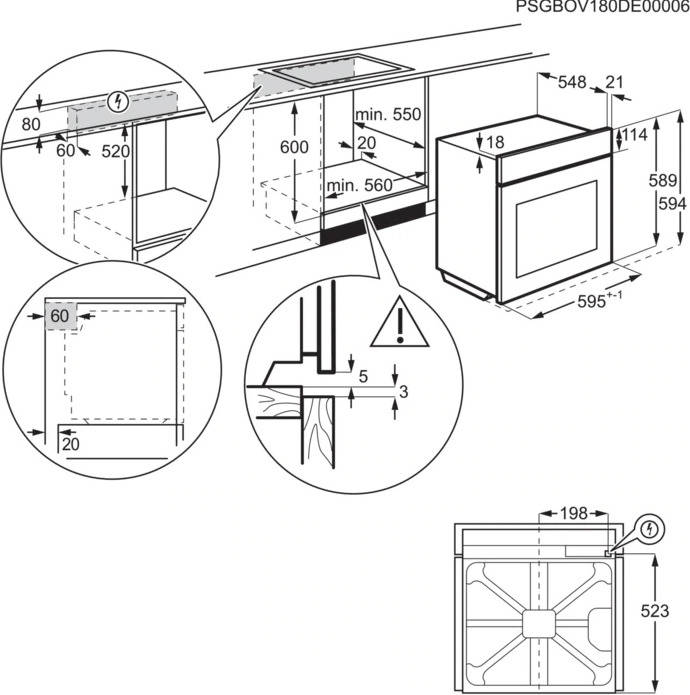 Horno ZANUSSI ZOPXD6X2 (72 L - 59.4 cm - Hidro y Pirolítico - Inox)