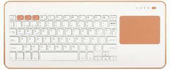 Teclado SILVERHT Touchpad (Inalámbrico - Teclado numérico - Naranja)