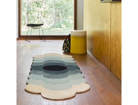 Alfombra ORLA KIELY Optical Flower (Azul - 67x230 cm)