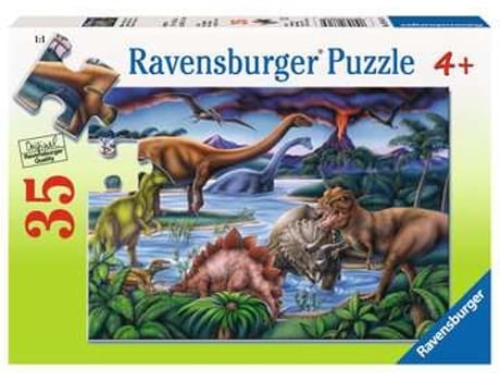 Puzzle RAVENSBURGER Dinosaur Playground rompecabezas 35 pieza(s) Animales