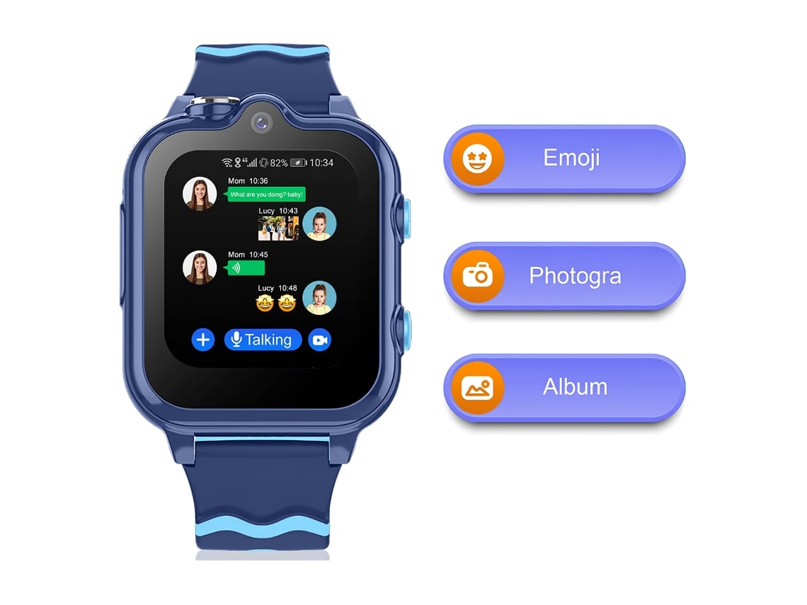 Smartwatch reloj inteligente para niños con rastreador gps
