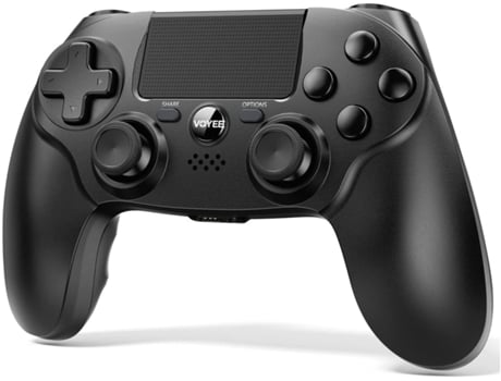 Mando PS4 ENKERS Gamepad (Inalámbrico - Negro)