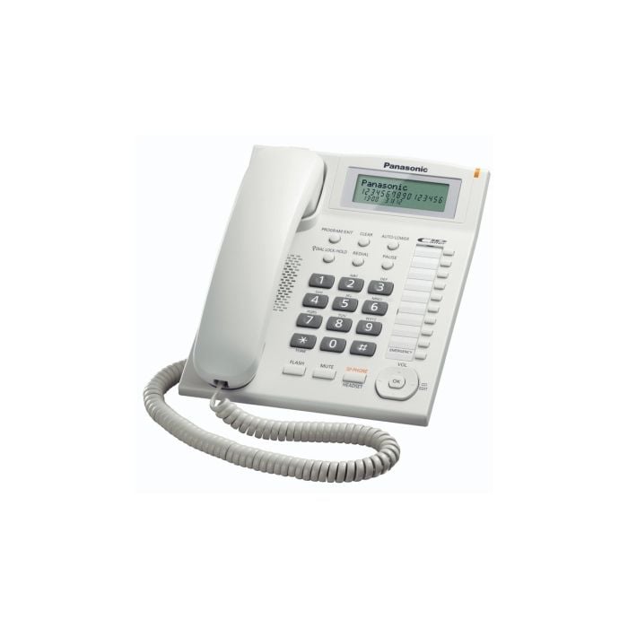 Teléfono Fijo PANASONIC KX-TS880EXW Blanco