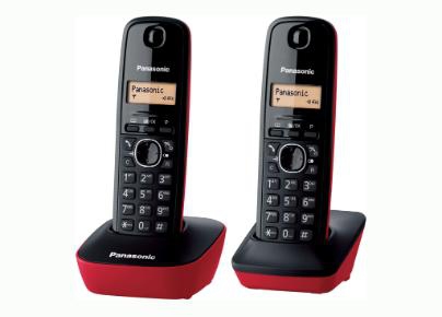 Teléfono Inalámbrico PANASONIC KX-TG1612 Rojo