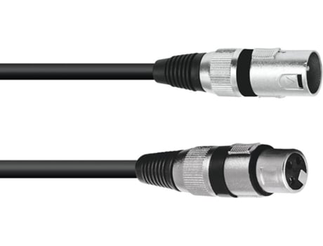 Cable Xlr Omnitronic 3pin 1.5m bk