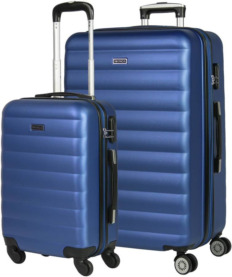 Conjunto de Maletas ITACA 71217 4 Ruedas Dobles Trolley ABS (135 L - Azul)