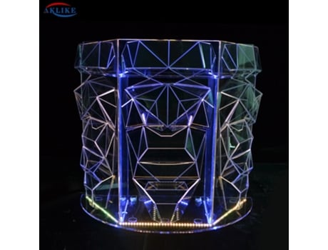 Barra acrílica Soporte de luz LED Controlador Pioneer Mesa de mostrador de iluminación colorida [120X50X90 Cm]