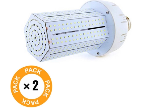 Pack 2 Bombillas LED E40 80W 8800Lm 6000ºK Alumbrado Público Público 40.000H [MYM-80-03-CW-PK2-AP] GREENICE