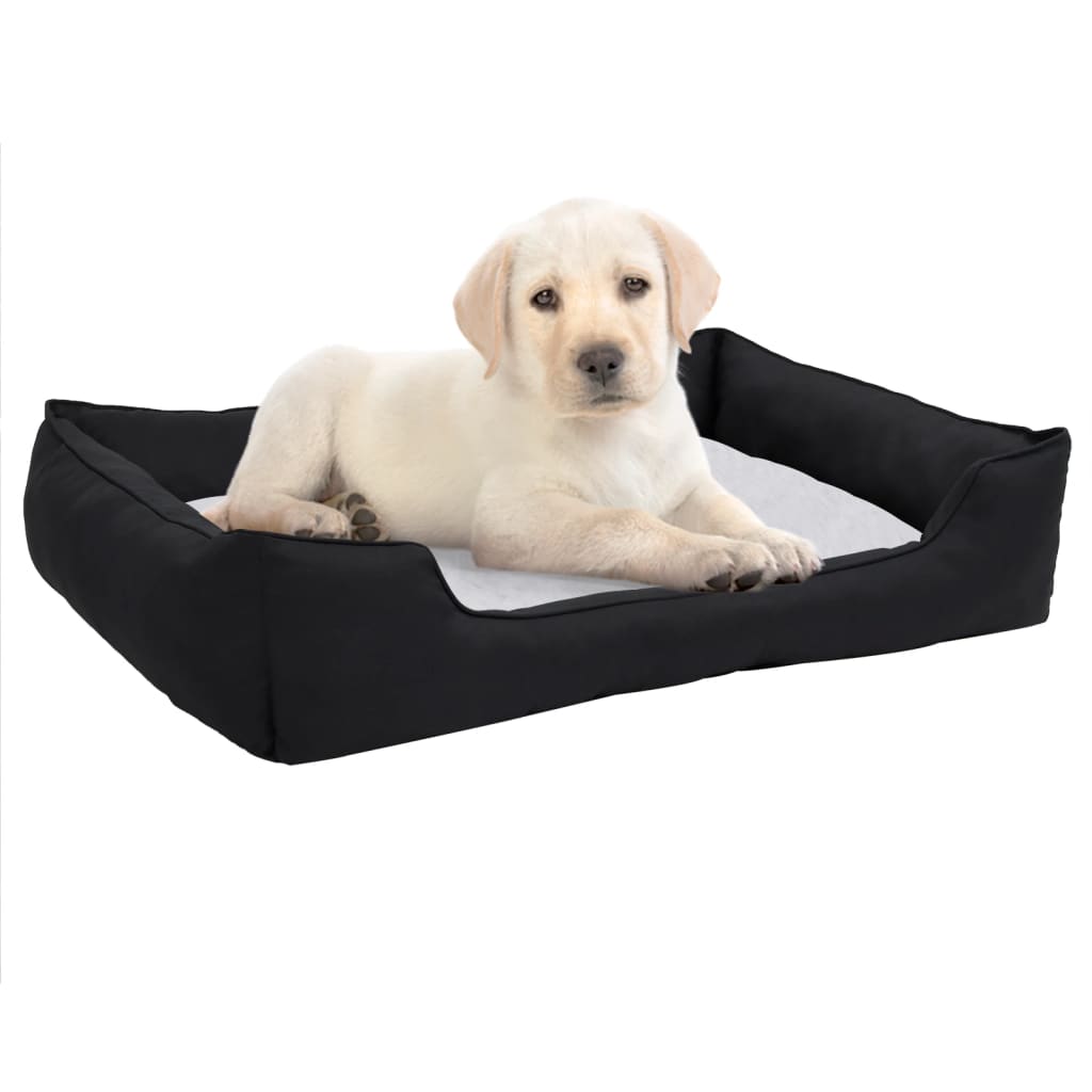 Cama para Perros VIDAXL (Negro - Tejido - 65 x 50 x 20 cm)