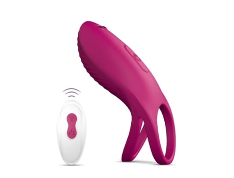 Anillo Vibrador para el Pene 9 Modos de Vibración para Hombres o Parejas Erecciones más Duraderas BISBISOUS Rojo