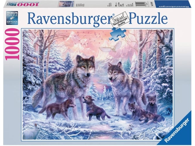 Puzzle 1000 Piezas lobos ravensburger en la