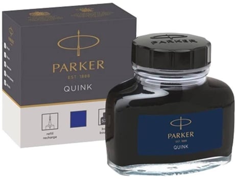 Recambio Parker Permanente azul tintero de quink plumas 57 ml en caja