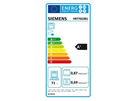 Horno multifunción integrado 71l 60cm a pirólisis negro HB776G3B1 - SIEMENS