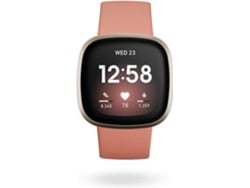 Reloj Deportivo FITBIT BY GOOGLE Versa 3 (Bluetooth - Hasta 6 días de autonomía - Pantalla táctil - Rosa)