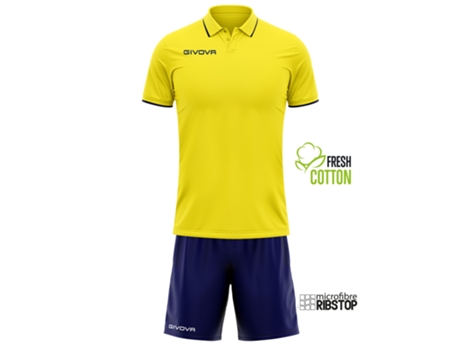 Conjunto Unisex para Tenis GIVOVA (3XL - Amarillo)