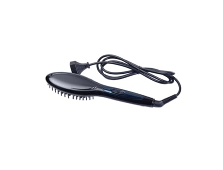 Cepillo para el cabello Plancha de pelo automática Planchas eléctricas de peine rápido [Negro / Reino Unido] SLOWMOOSE