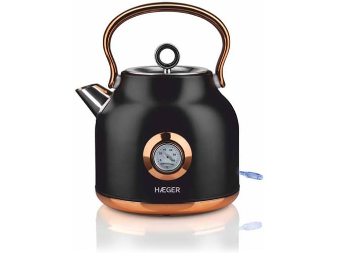 SMEG Calentador de Agua electrico, hervidor KLF03BLEU, 2400 W, 1.7 litros,  Acero Inoxidable, Negro : : Hogar y cocina