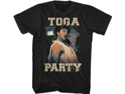 Camiseta Unisexo DEEPSTONE Toga Party Animal House Negro (XL)