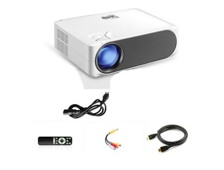 Proyector SLOWMOOSE Sistema Multimedia para Home Cine Full HD -1920 * 1080P 3D 4K (6800 Lúmenes)