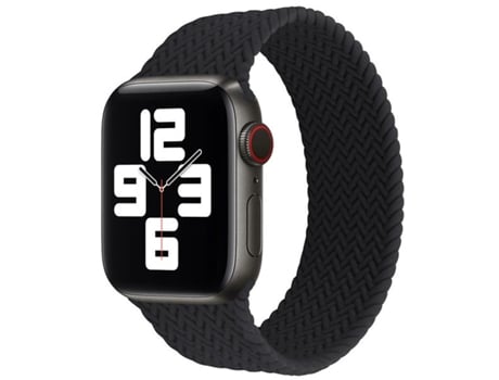 Correa trenzada Solo NylonSense para Apple Watch Series 9 - 45 mm (muñeca: 182-197 mm) - Negro