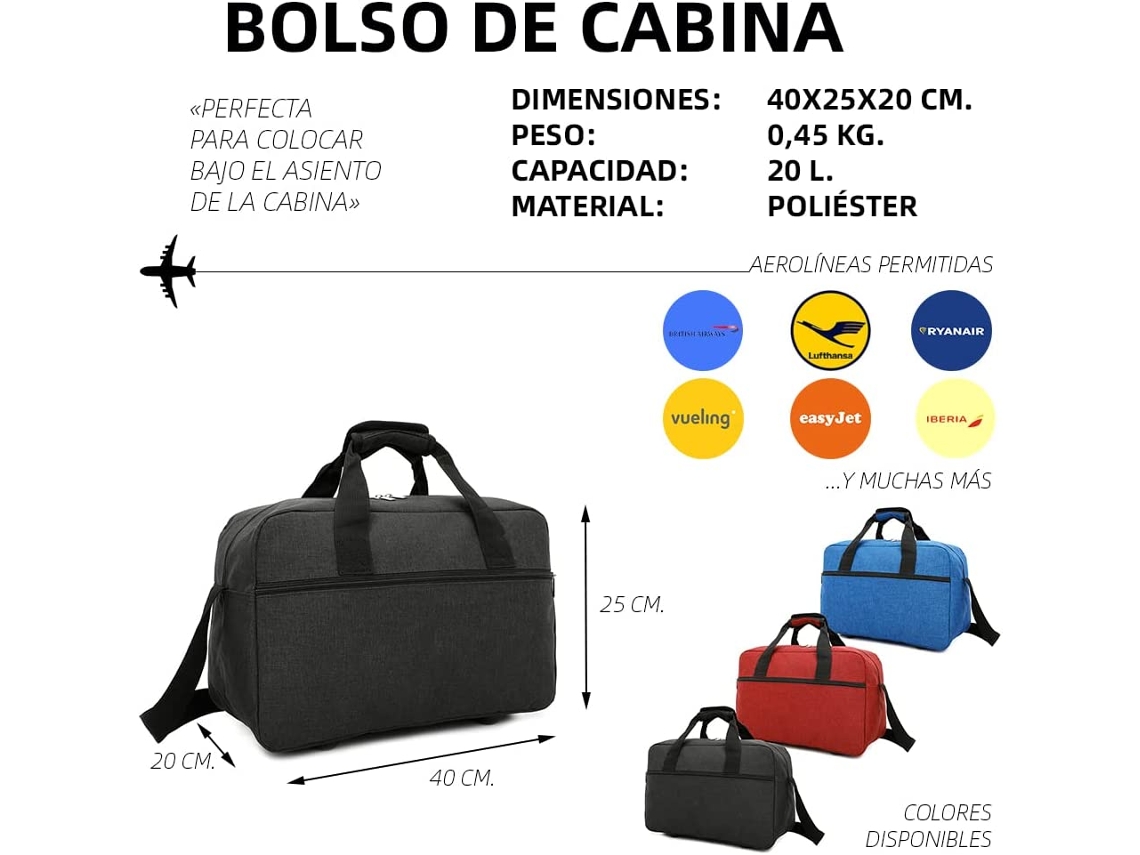 Bolsa ryanair 40x20x25 sale