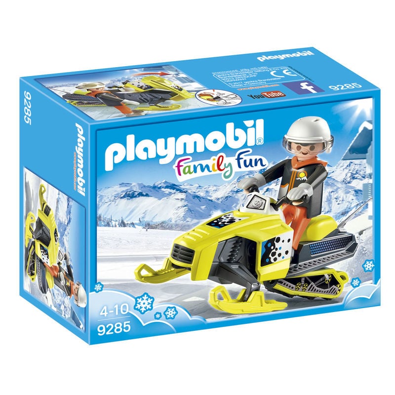 PLAYMOBIL Family Fun: Moto de nieve 9285 (Edad Mínima: 4 - 16 Piezas)