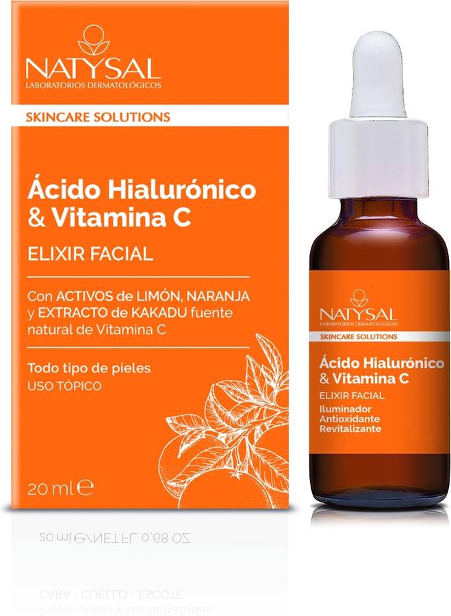 Elixir Facial NATYSAL Ácido Hialurónico y Vitamina C (20 ml)