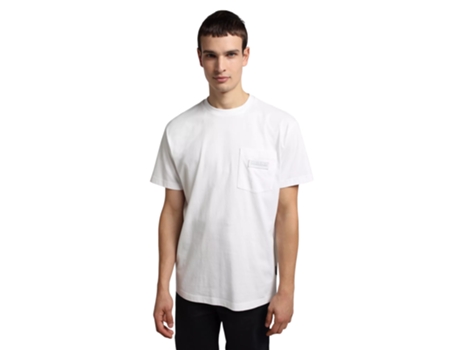 Camiseta para Hombre NAPAPIJRI (2XL - Blanco)