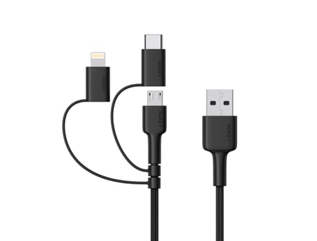 Cable Cb Lightning AUKEY Negro