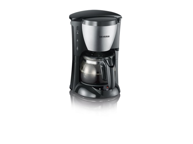 Severin Ka 4805 cafetera para filtros de molido 4 tazas incluye jarra cristal acero inoxidablenegro