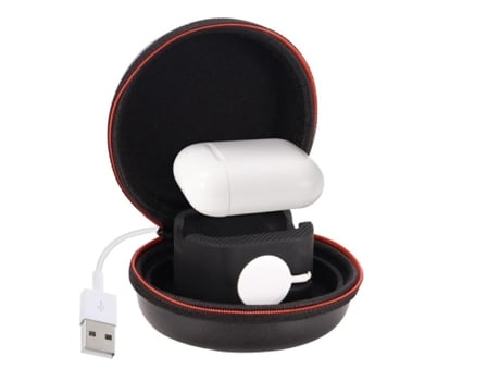 Soporte 2 en 1 SLOWMOOSE para Airpods de Reloj Apple com Design Redondo y Moderno Fácil de transportar con gancho (Tipo 2)