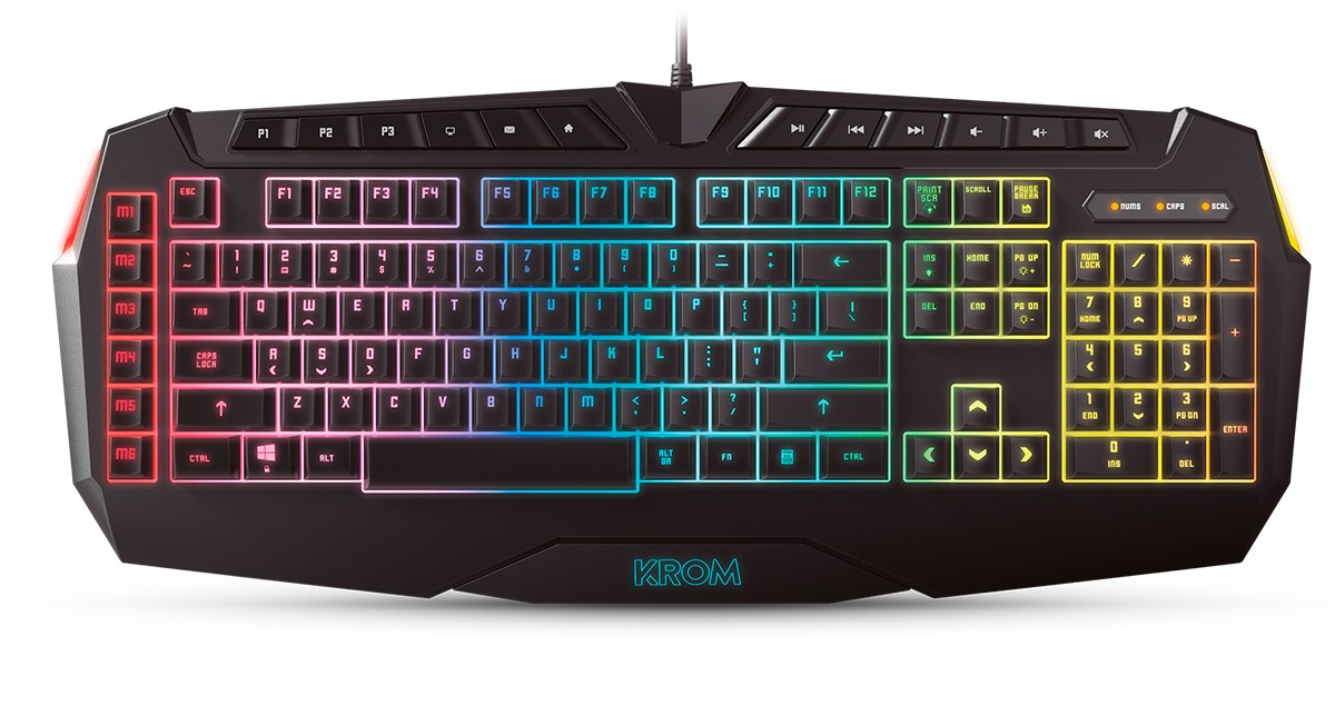 Teclado Gaming KROM Khaido (Membrana - Español - Negro)