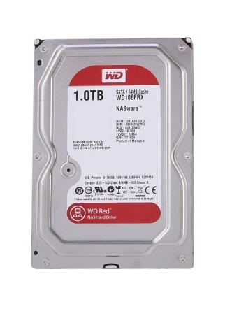 Disco HDD Interno WESTERN DIGITAL WD10EFRX (1 TB - SATA - 5400 RPM)