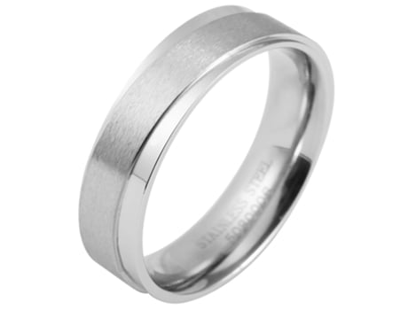 AKZENT Anillo de acero Inoxidable para hombre, San Valentín, compromiso, amistad– Tam.66 – 0006