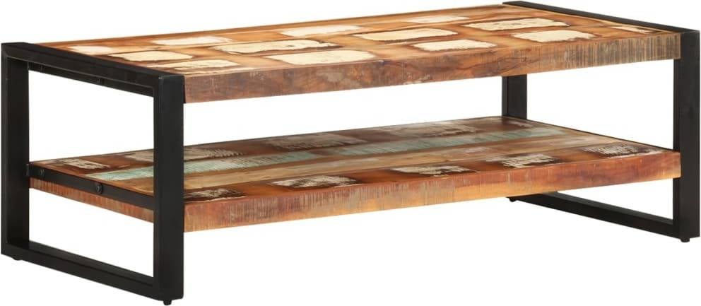 Mesa de Centro VIDAXL (Marrón - Madera - 120 x 60 x 40 cm)