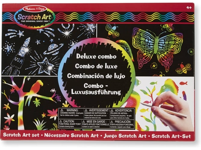 Melissa Doug Scratch art deluxe combo set lujo con suministros multicolor 5981 colormodelo surtido triciclo smoby baby