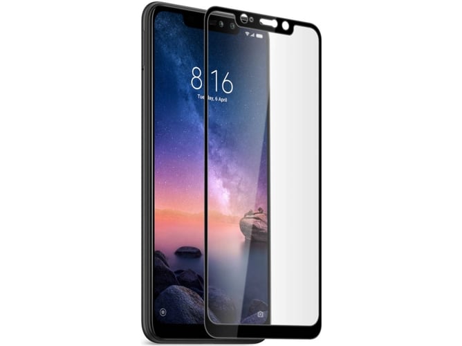 Protector de Cristal Templado AVIZAR Xiaomi Redmi Note 6 Pro Negro