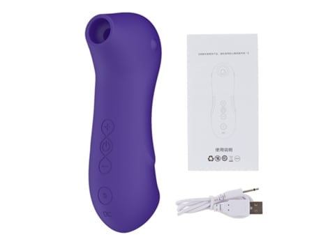 Vibrador de masaje de succión de 10 frecuencias para mujeres (púrpura) VEANXIN