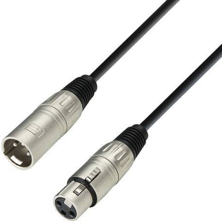 Cable de Audio ADAM HALL (XLR - XLR - 15 m - Negro)