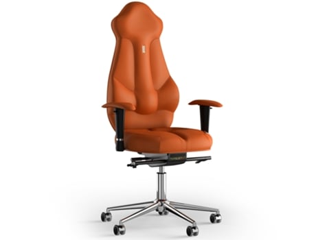 Silla de Escritorio Ergonomica KULIK SYSTEM Imperial PU Cuero (Naranja -130x50x50cm)