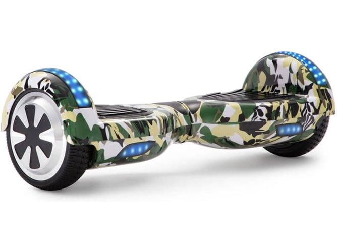 Hoverboard E-RIDES 6.5AL-14 camo-verde (Autonomía: 1 h | Velocidad Máx: 12 km/h)