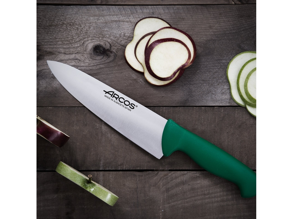 ARCOS Serie 2900 - Cuchillo Profesional Universal Cocinero 20 cm Acero  NITRUM. Verde