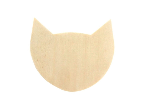 2 ganchos de pared de madera 8,3 x 10,5 cm - gato GRAINE CRÉATIVE