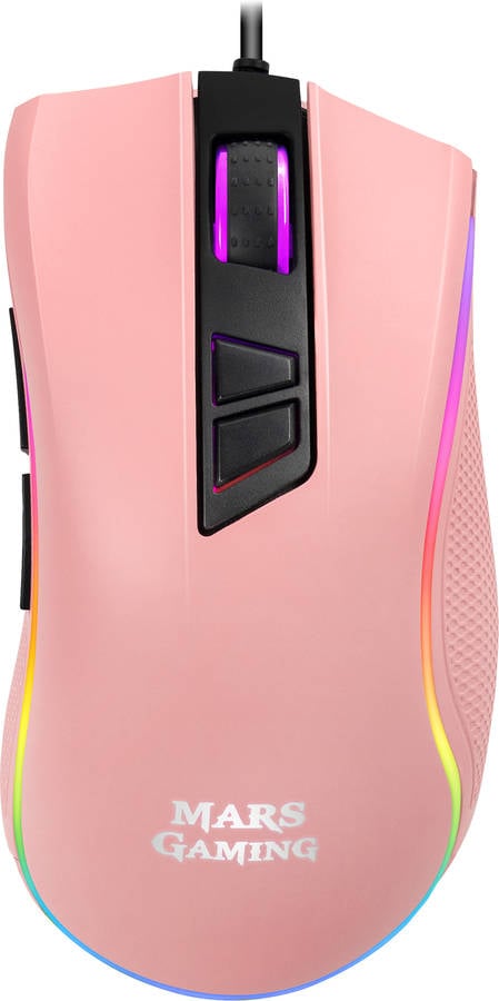 Ratón Gaming MARS GAMING MM218PINK (10000 dpi - Negro)