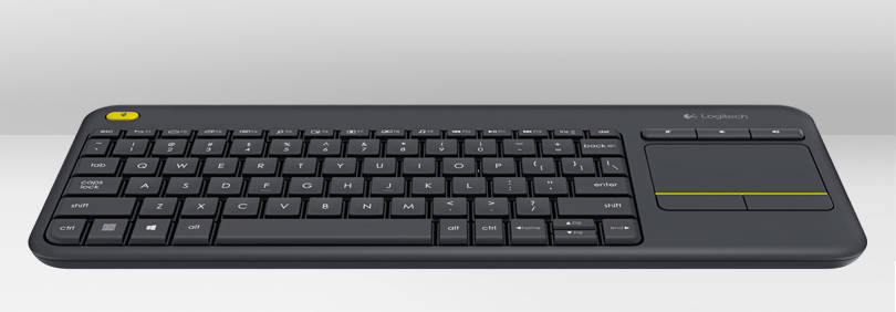 Teclado LOGITECH K400 Plus (Inalámbrico - Idioma Checo - Negro)