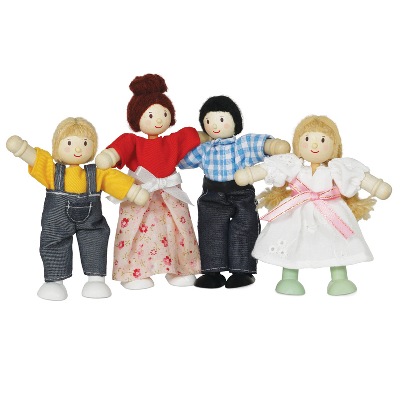 Muñeca LE TOY VAN (Madera - Rosa - 14 cm)