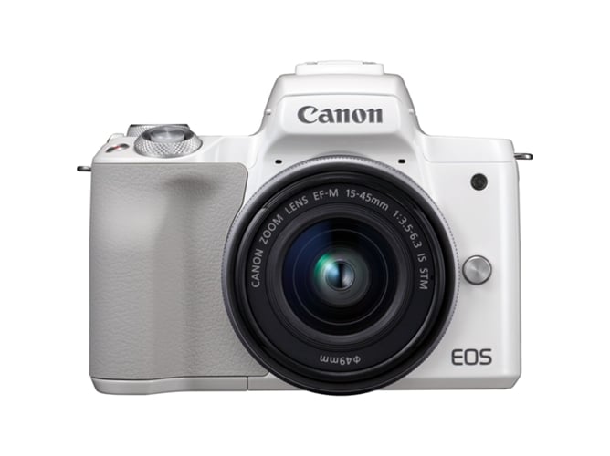 Canon Eos M50 milc 241 mp cmos 6000 x 4000 pixeles blanco mirrorless m50+efm 1545mm 24.1 sensor apsc iso 100 6400 evil 1545 stm 4k wifi bluetooth con objetivo 3 24.1mp