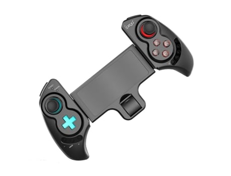 Chronus Controlador de juegos inalámbrico telescópico BT Joystick de control remoto recargable con función de vibración Giroscopio de 6 ejes Negro ...