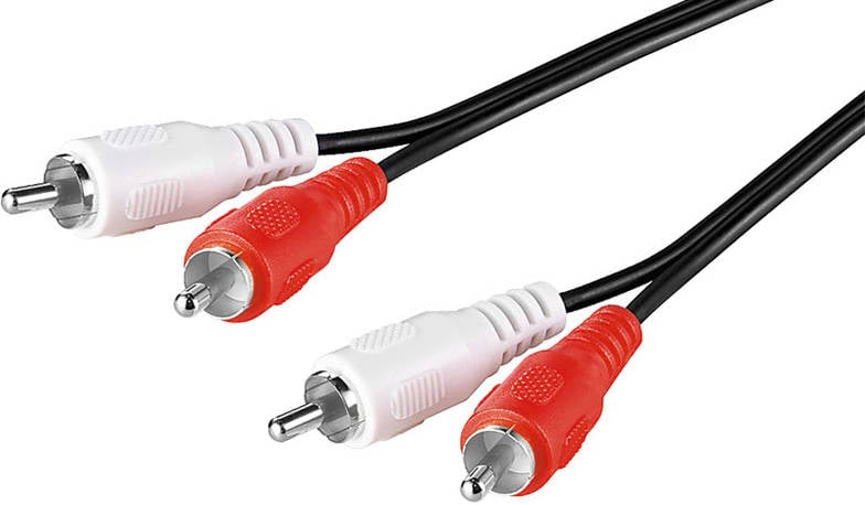 Cable de Audio GOOBAY (RCA - 50 cm - Negro)