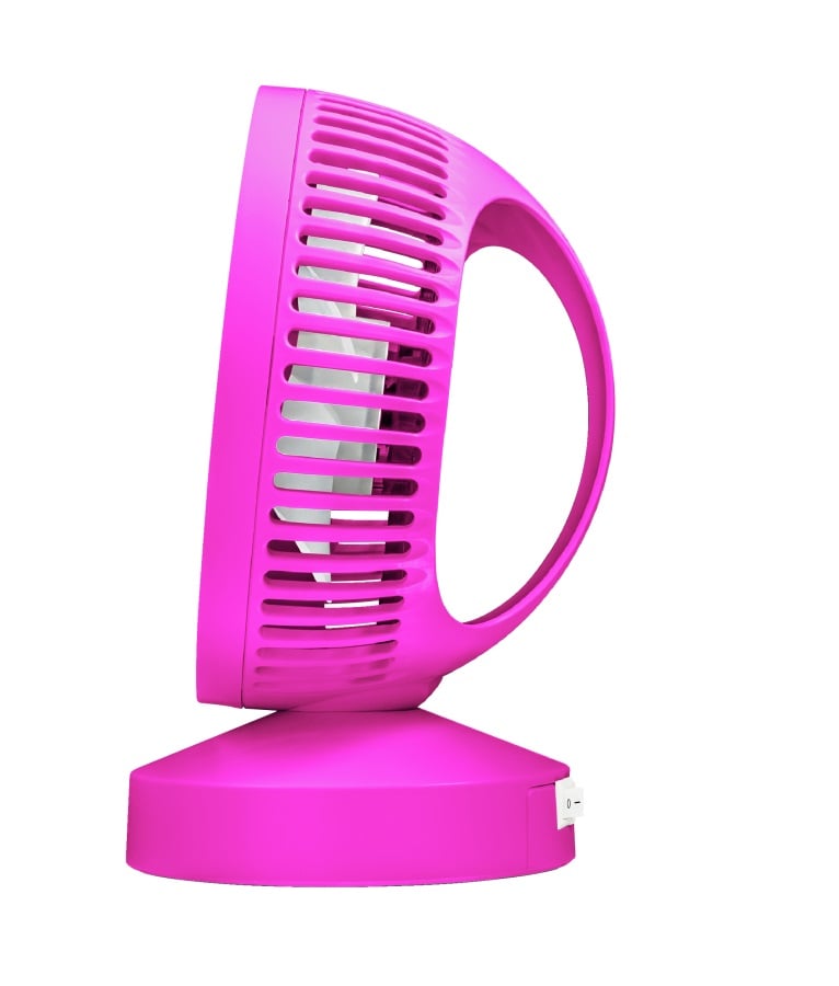 Ventilador de sobremesa TRUST Ventu USB (Portátiles - Base antideslizante - Rosa)